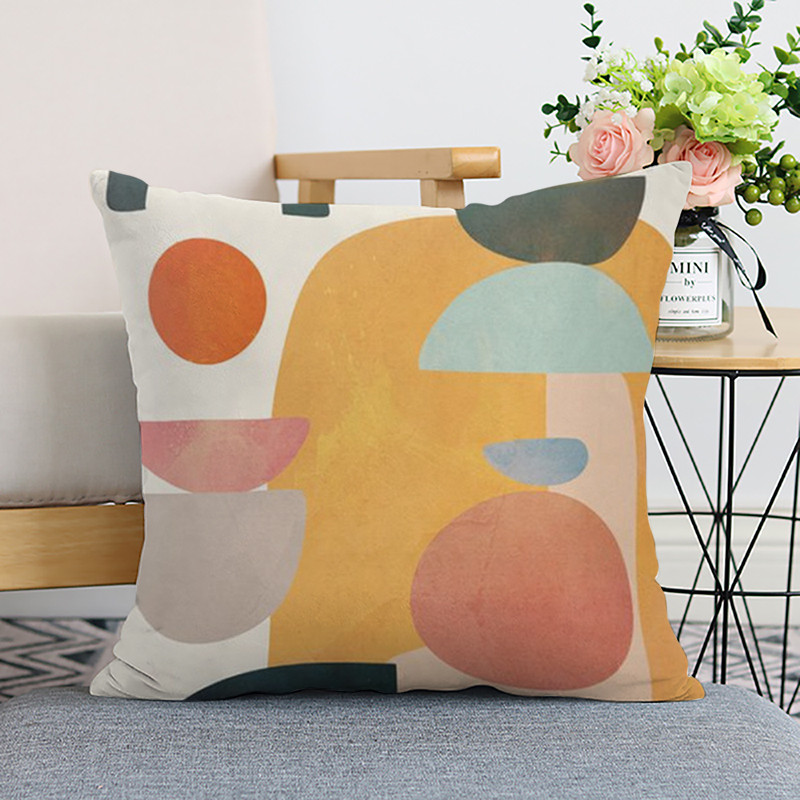 45x45 cm duga jastučnica kratka plišana geometrijska jastučnica za kauč Patchwork prugasta jastučnica ukrasna navlaka oko struka