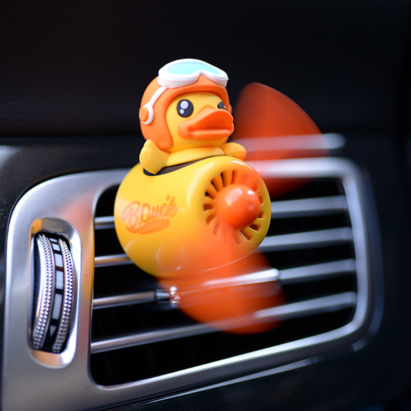 Aranyos Duck Pilot autós légfrissítő illat aromaterápiás kimenet autó belső dekorációs kiegészítőkhöz, szilárd parfümhöz
