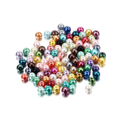 100db/zsák 4-10mm Mixcolour Kerek Üveggyöngy Maggyöngyök Laza gyöngyök Karkötő Fülbevaló barkács ékszerekhez Kereső kiegészítők