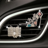 Autós légfrissítő Auto Outlet parfüm Clip Bling autós kiegészítők lányok pénztárca magas sarkú autó illat diffúzor Elegáns autó dekoráció