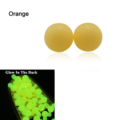 100 kom svijetleće u tami jarko ružičasto ljubičaste silikonske perle 15 mm svijetleće plave okrugle dječje perle