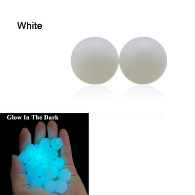 100 kom svijetleće u tami jarko ružičasto ljubičaste silikonske perle 15 mm svijetleće plave okrugle dječje perle