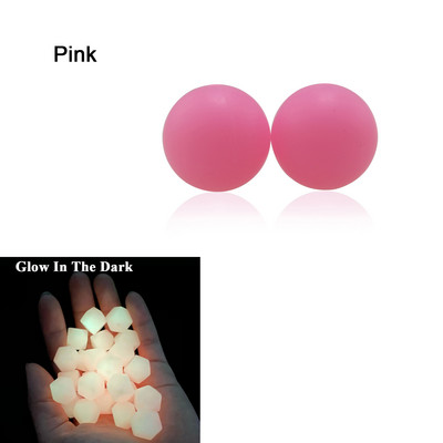 100 kom svijetleće u tami jarko ružičasto ljubičaste silikonske perle 15 mm svijetleće plave okrugle dječje perle