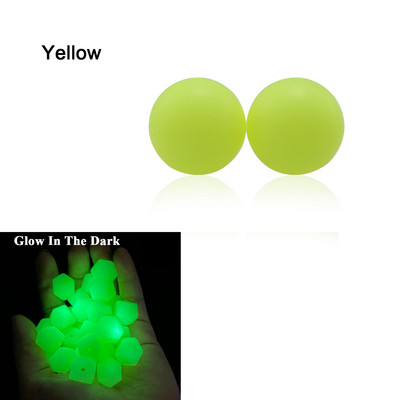 100 kom svijetleće u tami jarko ružičasto ljubičaste silikonske perle 15 mm svijetleće plave okrugle dječje perle