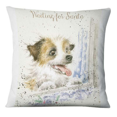 Zabavna božićna ilustracija Jastučnica s printom Jelen Djed Božićnjak Jastuk Ukrasni jastuci Jastuci za kućni dekor Ukrasni jastuci za kauč 17*17 inča