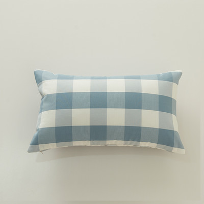 1db kék kockás vászon párnahuzat dekoratív párnahuzat fekete fehér pamut kockás párnahuzat nappali dekor 45x45/30*50cm