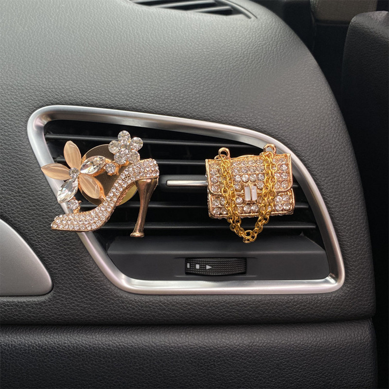 Crystal cipőtáska autós légfrissítő parfüm illat aromaterápia autó légfrissítő csíptető diffúzor Auto Decor autó stílus