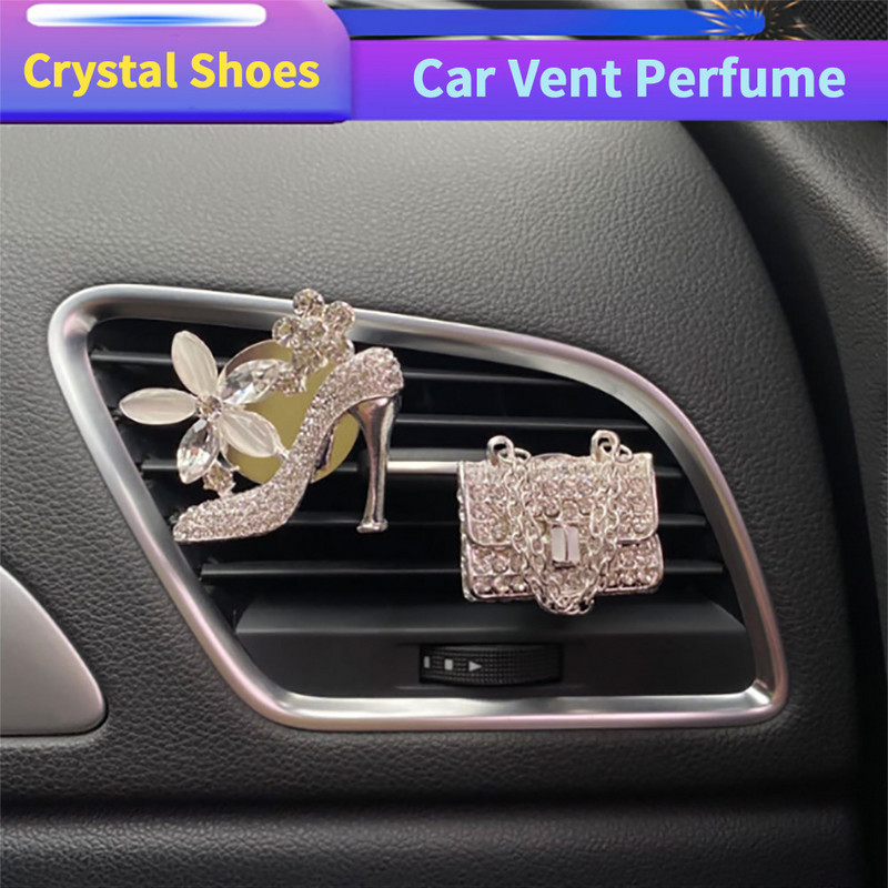 Crystal cipőtáska autós légfrissítő parfüm illat aromaterápia autó légfrissítő csíptető diffúzor Auto Decor autó stílus