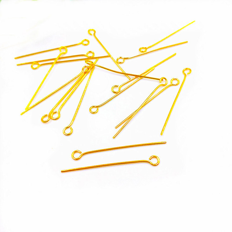 50 de bucăți din oțel inoxidabil de culoare aurie ace cap ochi 30mm/40mm Constatări pentru bijuterii DIY Accesorii de bijuterii