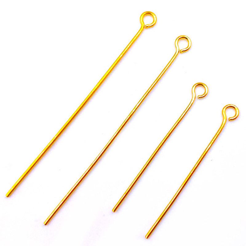 50 de bucăți din oțel inoxidabil de culoare aurie ace cap ochi 30mm/40mm Constatări pentru bijuterii DIY Accesorii de bijuterii