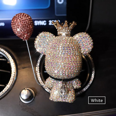 Novi Charm Bear Osvježivač zraka Ukrasi Kreativni kristalni dijamantni ukras Ogrlica Outlet Dodaci za aromaterapiju automobila
