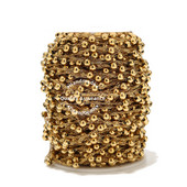 1M zlatni satelitski lanac s vodenim valovima od nehrđajućeg čelika 5 mm kuglasti lančići s kuglicama za DIY Ogrlica Narukvica Narukvica Izrada nakita