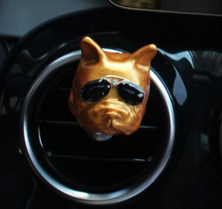 Mașină Aromaterapie Priză aer Clip Difuzor de parfum Piatră Cap de câine Metoda Bulldog Moda Ornamente decorative