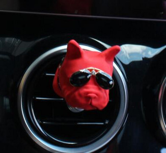 Mașină Aromaterapie Priză aer Clip Difuzor de parfum Piatră Cap de câine Metoda Bulldog Moda Ornamente decorative