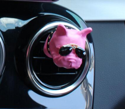 Mașină Aromaterapie Priză aer Clip Difuzor de parfum Piatră Cap de câine Metoda Bulldog Moda Ornamente decorative