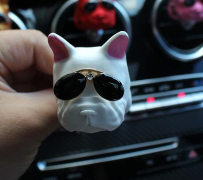 Mașină Aromaterapie Priză aer Clip Difuzor de parfum Piatră Cap de câine Metoda Bulldog Moda Ornamente decorative