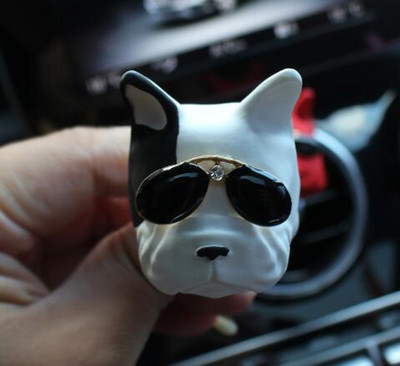 Mașină Aromaterapie Priză aer Clip Difuzor de parfum Piatră Cap de câine Metoda Bulldog Moda Ornamente decorative