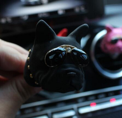 Mașină Aromaterapie Priză aer Clip Difuzor de parfum Piatră Cap de câine Metoda Bulldog Moda Ornamente decorative