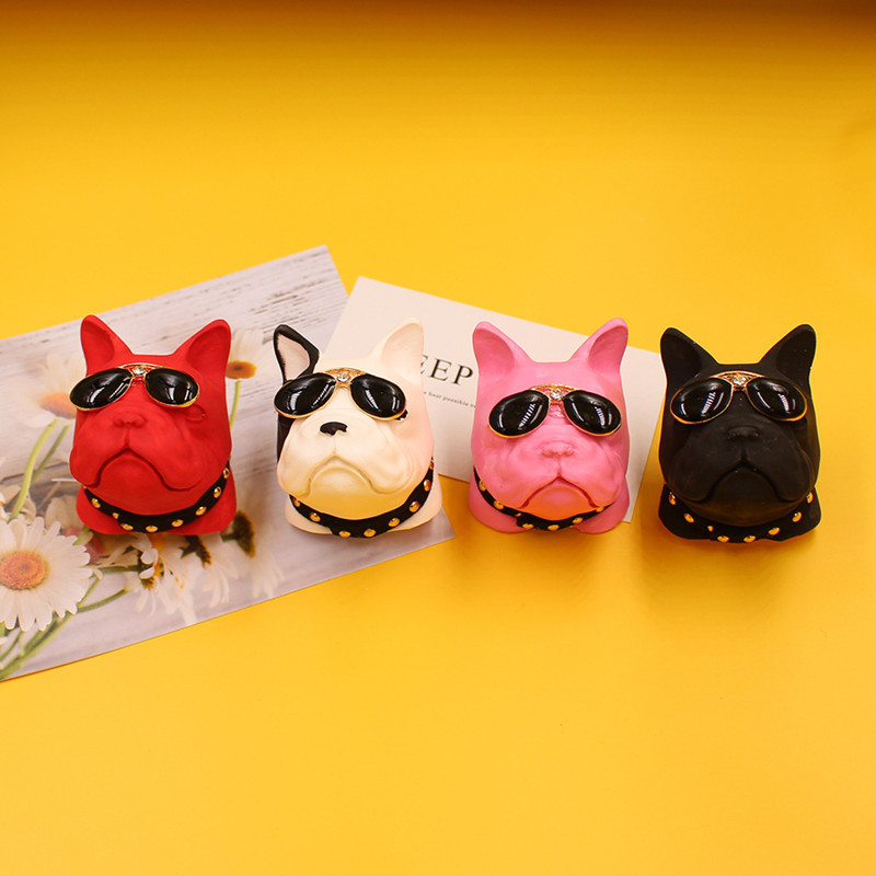 Mașină Aromaterapie Priză aer Clip Difuzor de parfum Piatră Cap de câine Metoda Bulldog Moda Ornamente decorative