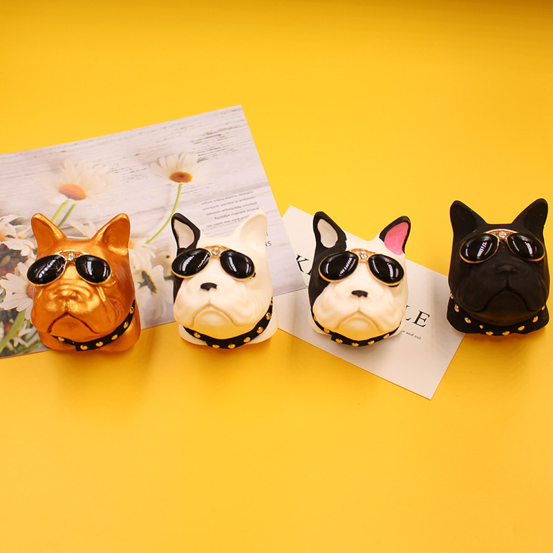 Mașină Aromaterapie Priză aer Clip Difuzor de parfum Piatră Cap de câine Metoda Bulldog Moda Ornamente decorative