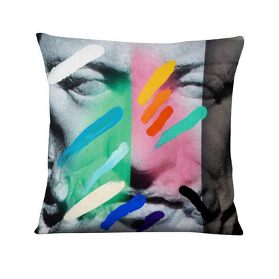 Klasična figura Skulptura Tiskana jastučnica Jastuk apstraktne uljane boje Ukrasni jastuk Kućni dekor Jastuk za kauč 45*45 cm