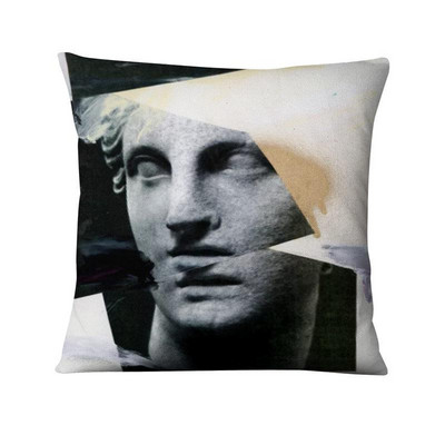 Klasična figura Skulptura Tiskana jastučnica Jastuk apstraktne uljane boje Ukrasni jastuk Kućni dekor Jastuk za kauč 45*45 cm