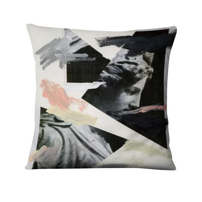 Klasična figura Skulptura Tiskana jastučnica Jastuk apstraktne uljane boje Ukrasni jastuk Kućni dekor Jastuk za kauč 45*45 cm