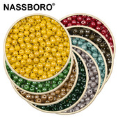 4 mm Uniformna veličina Dodajte uljane staklene kuglice šarm za DIY narukvicu Izrada nakita Dodaci za šivanje