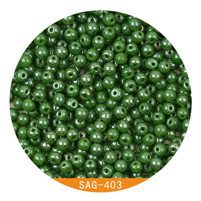 4 mm Uniformna veličina Dodajte uljane staklene kuglice šarm za DIY narukvicu Izrada nakita Dodaci za šivanje