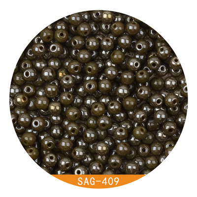 4 mm Uniformna veličina Dodajte uljane staklene kuglice šarm za DIY narukvicu Izrada nakita Dodaci za šivanje