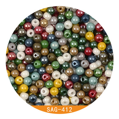 4 mm Uniformna veličina Dodajte uljane staklene kuglice šarm za DIY narukvicu Izrada nakita Dodaci za šivanje