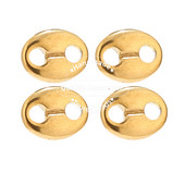 10KOM Zlatni konektor u zrnu kave od nehrđajućeg čelika Privjesci Rasute perle za narukvice Ogrlice Izrada nakita