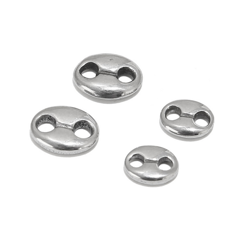 10KOM Zlatni konektor u zrnu kave od nehrđajućeg čelika Privjesci Rasute perle za narukvice Ogrlice Izrada nakita