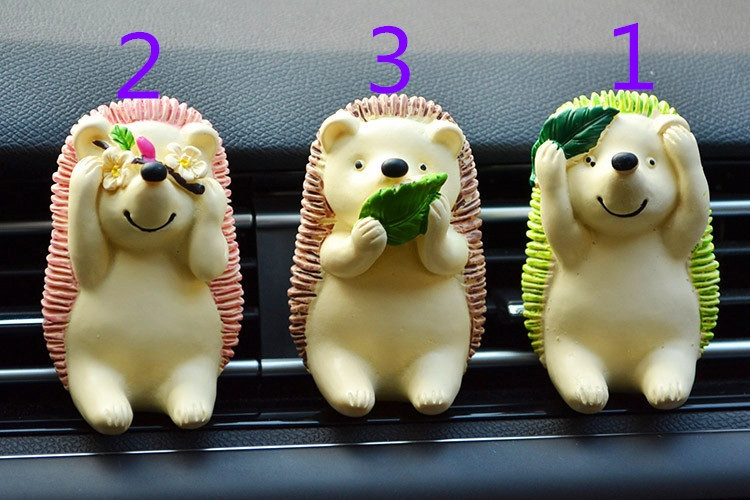 Creative 1Pcs Slatki Jež Auto Internal Parfem Auto Osvježivač zraka Parfem Clip Auto Outlet Difuzor mirisa