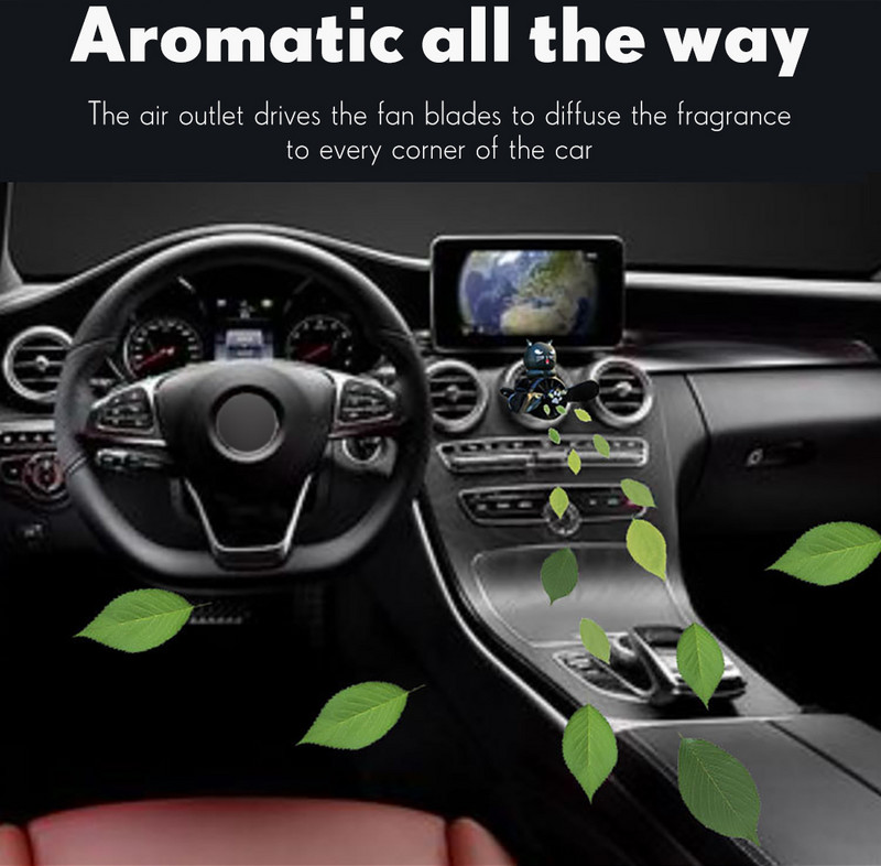Avashina Auto Osvježivači Pilot Auto Dodaci Interijer Parfem Difuzor Rotirajući Propeler Izlaz Miris Magnetski Dizajn