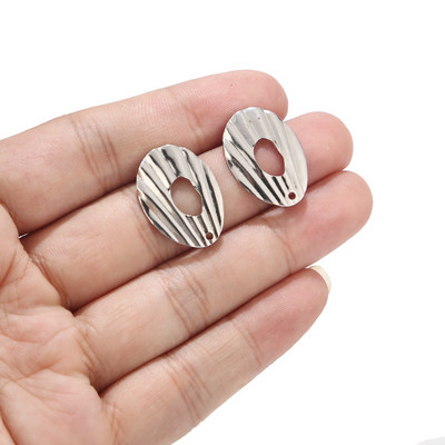 10 komada nalaza za naušnice od nehrđajućeg čelika Cricle naušnice za uši Komponente Ravni stupovi za naušnice s petljom za izradu nakita