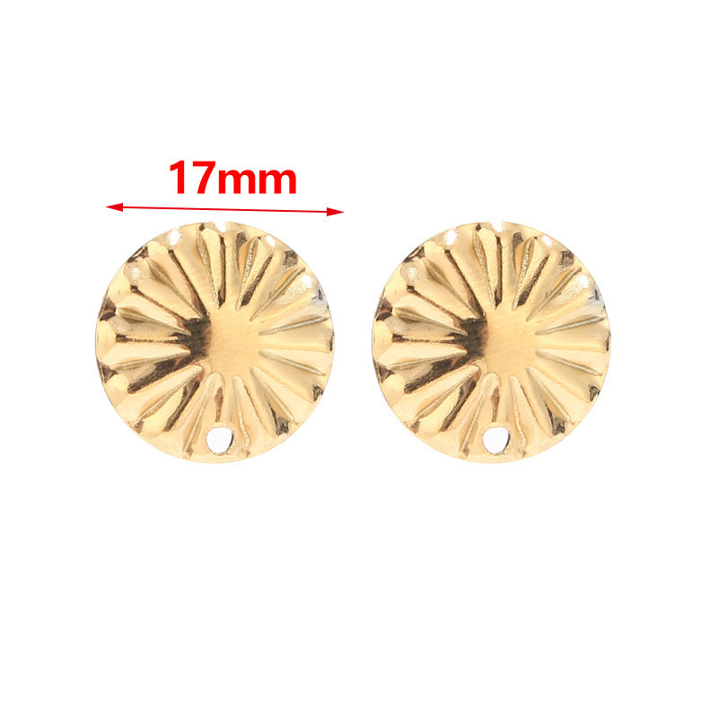10 komada nalaza za naušnice od nehrđajućeg čelika Cricle naušnice za uši Komponente Ravni stupovi za naušnice s petljom za izradu nakita