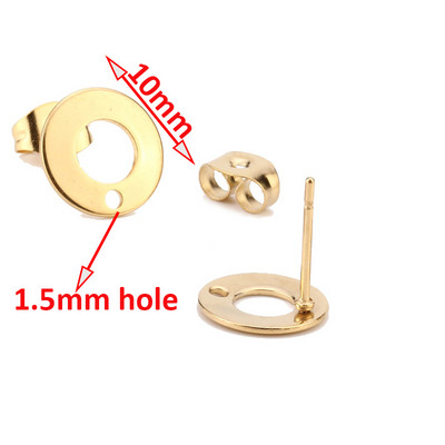 10db Fülbevaló Készítő Kiegészítők Arany Téglalap Alap Csatlakozók Linker 20x6mm Barkácsolás Divat Hipoallergiás