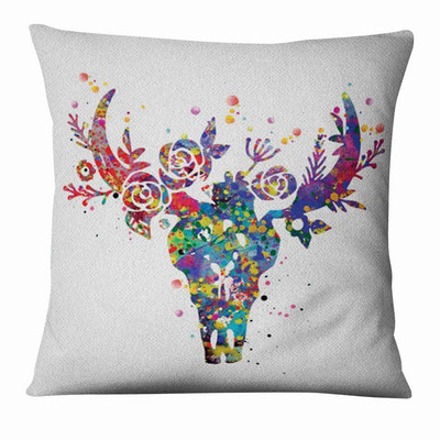 Zen Yoga Art Slika u vodenim bojama Tiskana jastučnica Dekoracija kućnog jastuka Almofadas Decorativas Para Sofa Jastuk za bacanje 45*45