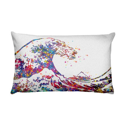 Zen Yoga Art Slika u vodenim bojama Tiskana jastučnica Dekoracija kućnog jastuka Almofadas Decorativas Para Sofa Jastuk za bacanje 45*45