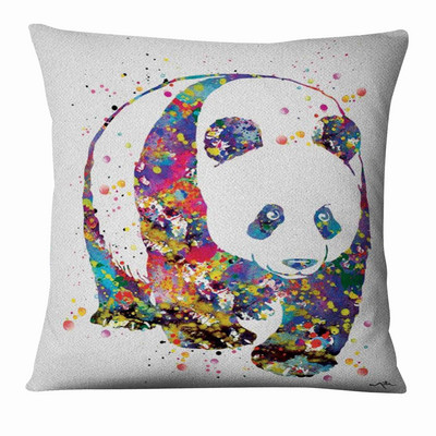 Zen Yoga Art Slika u vodenim bojama Tiskana jastučnica Dekoracija kućnog jastuka Almofadas Decorativas Para Sofa Jastuk za bacanje 45*45