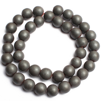 Matirane mat kamene perle od hematita Ružičasto zlatno srebrne boje Prirodne okrugle razmaknice za nakit DIY izrada Dodaci za narukvice