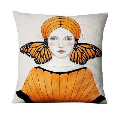 Klasične djevojačke slike Jastučnica Humanističke znanosti i umjetnost Baršunasti jastuk Ukrasni jastuci Kućni dekor Jastuk za kauč 45*45