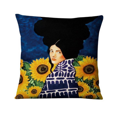 Klasične djevojačke slike Jastučnica Humanističke znanosti i umjetnost Baršunasti jastuk Ukrasni jastuci Kućni dekor Jastuk za kauč 45*45