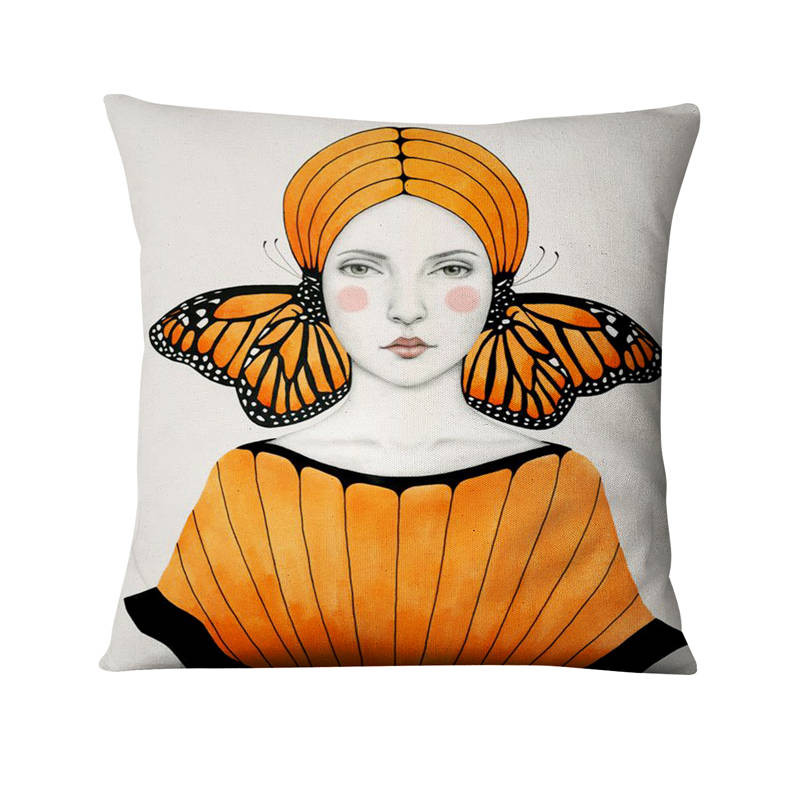 Klasične djevojačke slike Jastučnica Humanističke znanosti i umjetnost Baršunasti jastuk Ukrasni jastuci Kućni dekor Jastuk za kauč 45*45