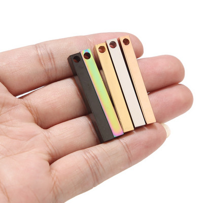 3 komada privjesaka s šarmom od nehrđajućeg čelika 40 x 5 mm dugih privjesaka za DIY nakit