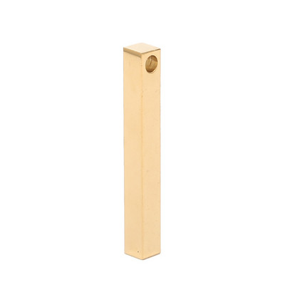3db rozsdamentes acél üres rúd medálok 40x5mm hosszú medálok barkács ékszerekhez