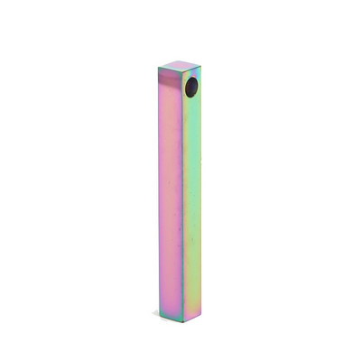 3db rozsdamentes acél üres rúd medálok 40x5mm hosszú medálok barkács ékszerekhez