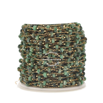 1M ručne izrade od nehrđajućeg čelika, zlatni fin lanac s perlama, lančići od prirodnog kamena, krunica, ogrlica za izradu ženskog nakita