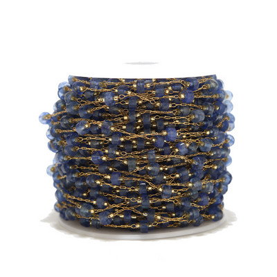 1M ručne izrade od nehrđajućeg čelika, zlatni fin lanac s perlama, lančići od prirodnog kamena, krunica, ogrlica za izradu ženskog nakita